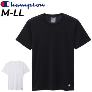 チャンピオン 半袖 Tシャツ メンズ インナーシャツ Champion 丸首 アンダーウェア 吸汗速乾 抗菌防臭 クールダウン 多機能 ストレッチ /CM1EX201【返品不可】｜APWORLD