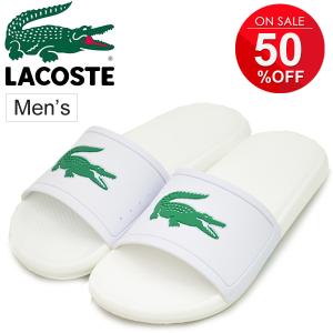 訳アリ半額★シャワーサンダル スポーツサンダル メンズ ラコステ LACOSTE CROCO SLIDE スライドサンダル ビッグロゴ ワニ 普段履/CMA0018｜apworld