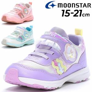 キッズシューズ スニーカー 女の子 ジュニア ムーンスター キャロット moonstar carrot 15-21cm 2E 子供靴 ローカット ゴム紐 ベルトタイプ /CR-C2358｜apworld