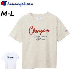 チャンピオン 半袖 Tシャツ レディース Champion プリントTシャツ リラックス 女性 タウンカジュアル カレッジ風 アメカジ コットンT 服 /CW-B327