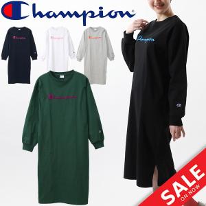 スウェット ワンピース レディース チャンピオン Champion ドレス チュニック ロゴ 女性用 スエット トレーナー クルーネック カジュアル Cw Q404 取寄 Cw Q404 Apworld 通販 Yahoo ショッピング