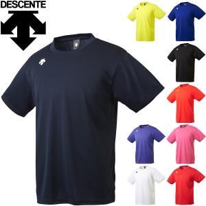 半袖 Tシャツ メンズ デサント DESCENTE ワンポイント 半袖シャツ/スポーツウェア クルーネック 吸汗速乾/DMC-5801B｜APWORLD