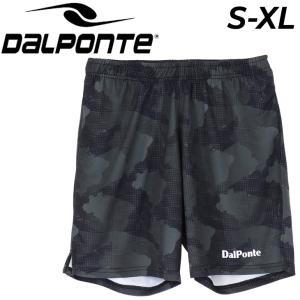 ダウポンチ ハーフパンツ メンズ DALPONTE 総柄昇華 プラクティスパンツ 黒 ブラック ショートパンツ サッカー フットサル トレーニング/DPZ0382Pの商品画像