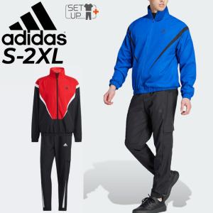 アディダス ジャージ 上下セット メンズ adidas ウーブン トラックスーツ セットアップ 裏メッシュ ジャケット パンツ スポーツウェア トレーニング 男性 /DUC68｜apworld