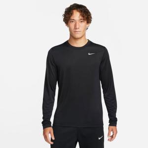 長袖 Tシャツ メンズ ナイキ NIKE Dri-FIT トレーニング スポーツウェア 速乾 フィットネス ジム ランニング ジョギング 男性 ブラック 黒 ロンT /DX0994-010