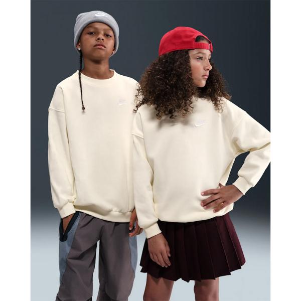 ナイキ 長袖 トレーナー キッズ ジュニア NIKE クラブ フリース オーバーサイズ スウェットシ...