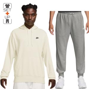 ナイキ スウェット メンズ 上下 NIKE クラブ フレンチテリー プルオーバーパーカー ジョガーパンツ セットアップ スポーツウェア 上下組 /FN3867-FN3802-133