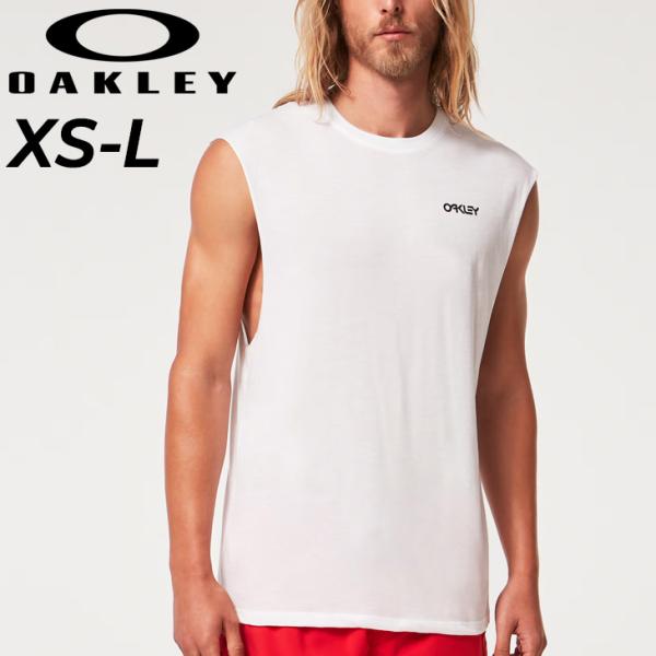 オークリー ノースリーブ Tシャツ メンズ OAKLEY トレーニングシャツ クルーネック タンクト...