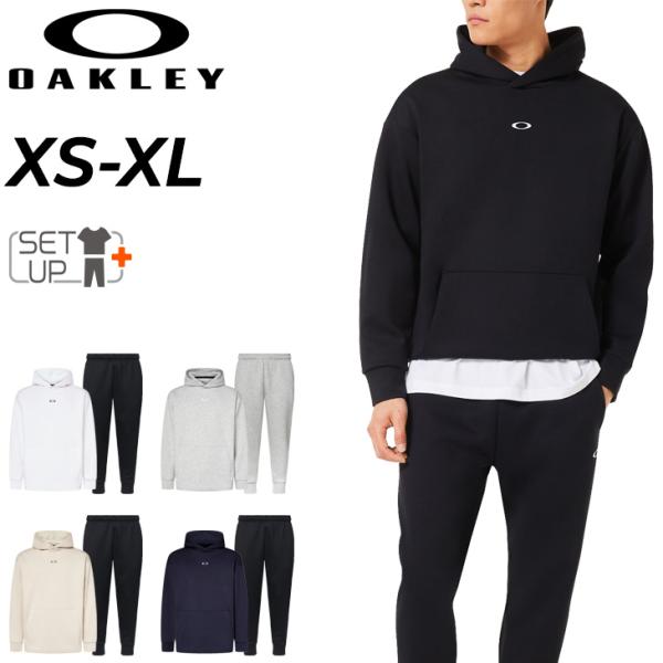 オークリー スウェット 上下 メンズ OAKLEY Enhance 長袖パーカー ロングパンツ セッ...