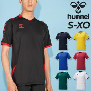 ヒュンメル 半袖 ゲームシャツ メンズ hummel サッカー フットサル ハンドボール スポーツウェア ウエア 吸汗速乾 男性 男子 ユニフォーム チーム 部活 /HAG3018｜APWORLD