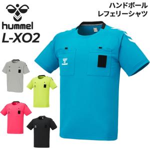 ヒュンメル ハンドボール レフェリーシャツ hummel メンズ 半袖 審判シャツ 審判着 レフェリーウェア ハンドボールウェア スポーツウェア 吸汗速乾 /HAK3005