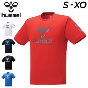 Tシャツ 半袖 メンズ ヒュンメル hummel プラクティスシャツ/トレーニング スポーツウェア 男性 ロゴT トップス 運動 吸汗速乾 UVカット サステナブル/HAP1173｜APWORLD