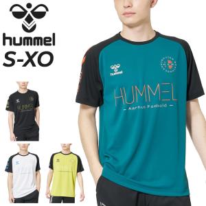 ヒュンメル 半袖 Tシャツ メンズ hummel プラクティスシャツ 吸汗速乾 クルーネック サッカー フットサル スポーツウェア ウェア トレーニング 練習着 /HAP1193｜apworld