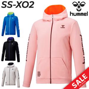 スウェット フーディ メンズ アウター/ヒュンメル hummel スウェットジップパーカー/スポーツウェア サッカー トレーニング 裏毛 スエット 吸汗速乾 /HAP8234｜apworld