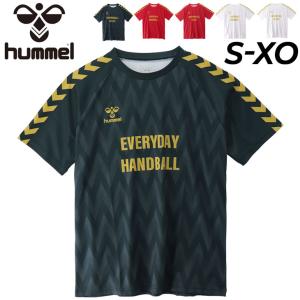 ヒュンメル 半袖 Tシャツ ハンドボール hummel 当店別注 メンズ レディース 昇華プリント スポーツウェア 練習着 移動着 部活 トップス ユニセックス/HAZT106｜apworld