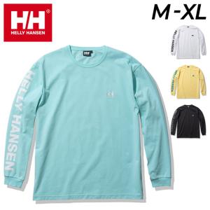 Tシャツ 長袖 メンズ/ヘリーハンセン HELLYHANSEN L/Sレターティー/アウトドアウェア 抗菌防臭 男性 トレッキング キャンプ カジュアル ロンT トップス/HE32217