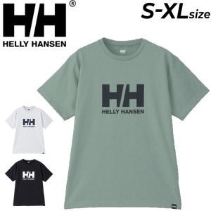 ヘリーハンセン 半袖 Tシャツ メンズ ユニセックス HELLYHANSEN HHロゴティー プリントT トップス 速乾 ドライ UVカット アウトドアウェア /HH62415｜apworld