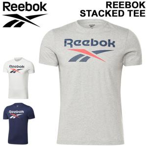 Tシャツ 半袖 メンズ リーボック Reebok グラフィックシリーズ スタックト Tee/スポーツウェア トップス スリムフィット トレーニング クルーネック /IEH23｜apworld