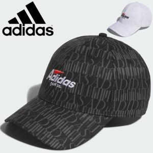 アディダス ゴルフキャップ 帽子 メンズ adidas GOLF グラフィック プリント キャップ 日差し対策 6パネル 総柄 男性 紳士用 ゴルフウェア ぼうし /IHS32｜apworld