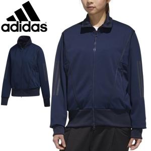 ジャージ ジャケット レディース アウター/アディダス ADIDAS W MHS ウォームアップジャケット/スポーツウェア 紺 ネイビー /IXK64-GP4037