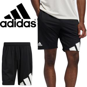 ショートパンツ ジャージ ハーフパンツ メンズ/アディダス adidas M 4KRAFT 3 BAR SHORTS/スポーツウェア ランニング トレーニング 黒 ブラック /JMA48-GL8943｜apworld