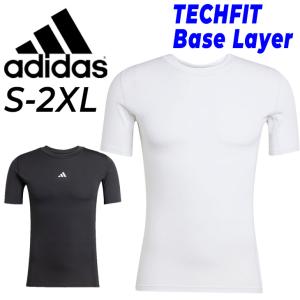 アディダス メンズ 半袖ベースレイヤー adidas テックフィット TECH FIT タイトフィット Tシャツ スポーツ用インナー アンダー 男性 /KSC60【返品不可】