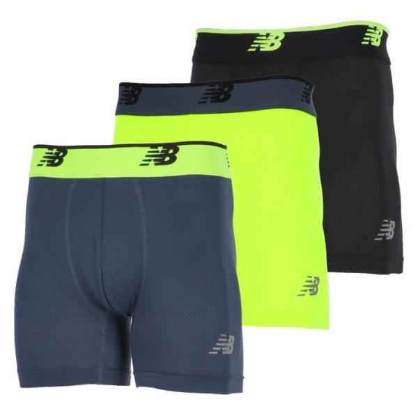 ニューバランス ボクサーパンツ 3枚セット メンズ USサイズ Newbalance メッシュボクサ...