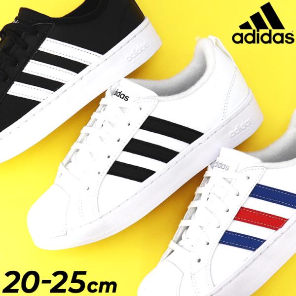 キッズ スニーカー ジュニアシューズ 子供靴 ひも靴/アディダス adidas STREETCHEC...