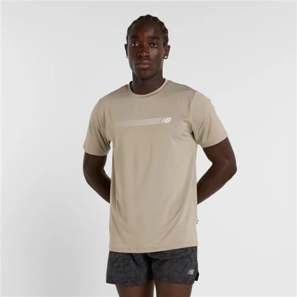 ニューバランス Tシャツ 半袖 メンズ NewBalance Linear ロゴ パフォーマンスTシ...
