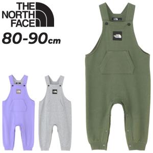 ノースフェイス ベビーウェア オーバーオール 80cm 90cm ベビー服 THE NORTH FACE スウェット パンツ ロンパース つなぎ サロペット 子供服 /NBB32401