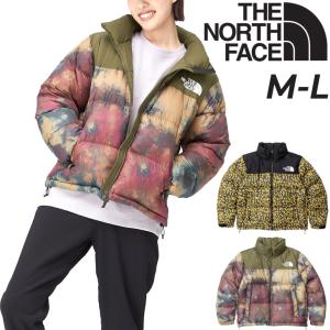 ダウンジャケット レディース ノースフェイス THE NORTH FACE ノベルティ ヌプシ/アウトドアウェア アウター ショート丈 保温 女性 総柄 レオパード /NDW92234｜apworld