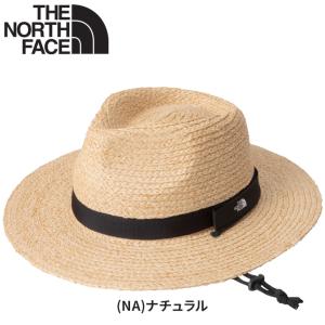 ノースフェイス 帽子 メンズ 麦わら帽子 THE NORTH FACE ラフィアブレイドハット 中折れ帽 男性用 天然素材 ストローハット アウトドア カジュアル /NN02439｜apworld