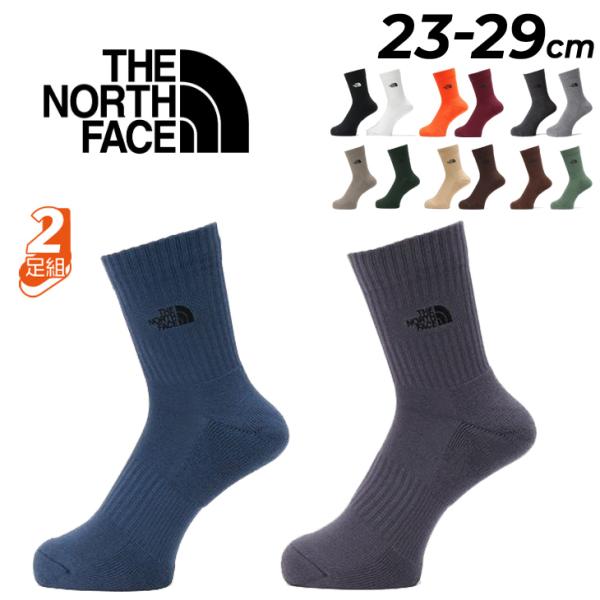 ザ・ノース・フェイス 靴下 2足組 メンズ レディース クルー丈ソックス THE NORTH FAC...