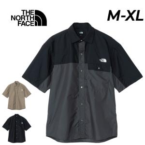 美品『ザノースフェイス』ヌプシシャツ ナイロン ブラック 刺繍ロゴ XL THE NORTH FACE ザ・ノース・フェイス 長袖シャツ メンズ ロング