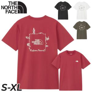 ノースフェイス 半袖 Tシャツ メンズ THE NORTH FACE EXPLORE SOURCE プリントT クルーネック 抗菌防臭 アウトドア カジュアル ウェア ウエア 男性用 /NT32392｜apworld