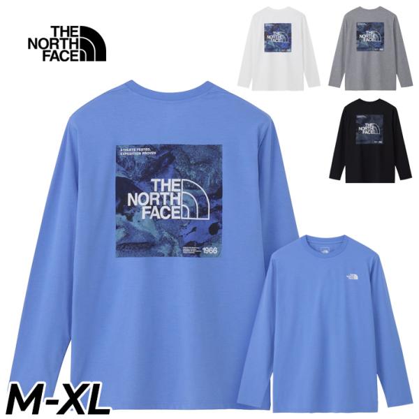 ザ・ノース・フェイス 長袖 Tシャツ メンズ THE NORTH FACE L/S ESスクエアロゴ...