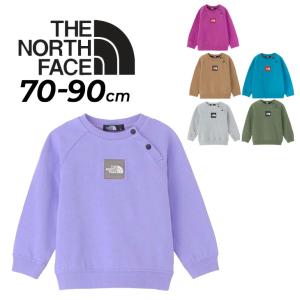 ノースフェイス ベビーウェア トレーナー 長袖 80cm 90cm 子供服 THE NORTH FACE スウェットロゴクルー ベビー服 プルオーバー スウェットシャツ /NTB12402｜apworld