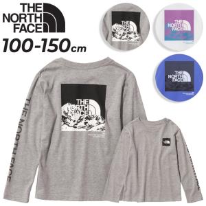 ノースフェイス キッズ 長袖 Tシャツ THE NORTH FACE 120-150cm 子供服 速乾 UVカット 子ども 男の子 女の子 バックプリント アウトドア デイリー /NTJ32334｜apworld