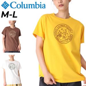 半袖 Tシャツ レディース コロンビア Columbia シカゴ アベニュー/アウトドアウェア YURIEコラボ プリントT キャンプ カジュアル 女性 トップス/PL1386