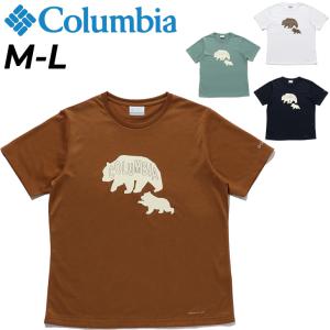 半袖Tシャツ レディース コロンビア Columbia アウトドアウェア クマ プリントT キャンプ トレッキング 女性 トップス デイリー カジュアル Chamberlin /PL9560