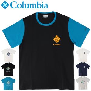 半袖 Tシャツ メンズ コロンビア Columbia サンシャインクリーク SHORT SLEE/アウトドア カジュアル ウェア クルーネック プリントT 男性 トップス /PM0178