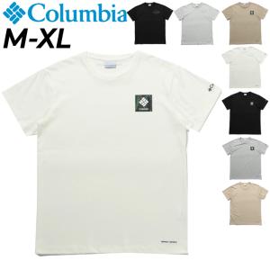 半袖 Tシャツ メンズ コロンビア Columbia アウトドアウェア 吸汗速乾 UVカット キャンプ 登山 フェス 男性 カジュアル プリントT トップス/PM0875