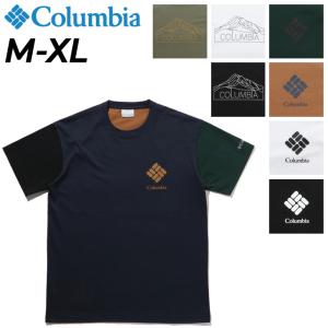 半袖 Tシャツ メンズ コロンビア Columbia アウトドア カジュアル ウェア UVカット プリントT 男性 トップス キャンプ トレッキング タウンユース /PM0916