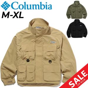 フィッシングジャケット 裏メッシュ メンズ アウター/コロンビア Columbia 釣り フイナムコラボ アウトドア ウェア 男性 多機能 ジャンバー/PM4486