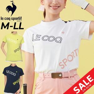 ルコック ゴルフウェア レディース 半袖シャツ モックネック