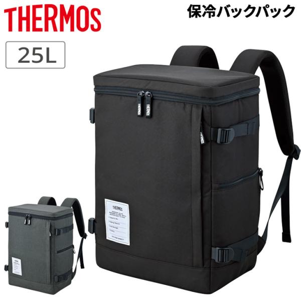 サーモス 保冷リュック 約25L かばん THERMOS 大容量 バックパックタイプ スクエア型 保...
