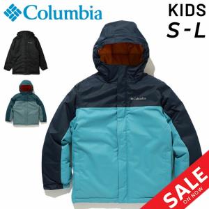 コロンビア キッズ 中わたジャケット Columbia アウトドアウェア 130-155cm 子供服 保温 防水 防寒 ジュニア アウター フルジップ フーディ 子ども /SB4765｜apworld