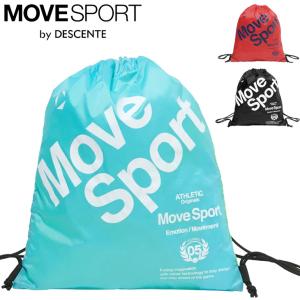 デサント ムーブスポーツ マルチバッグL 40×34cm MOVESPORT by DESCENTE ジムサック ナップサック サブバッグ ブランド ロゴバッグ 鞄 /ST6SBZ50U