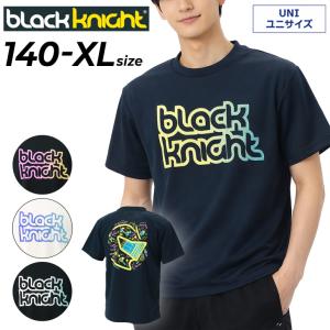 ブラックナイト ユニドライTシャツ 半袖 black knight メンズ レディース ジュニア 140cm XS S M L XL バドミントンウエア テニス 吸汗速乾 UVカット /T-5101U