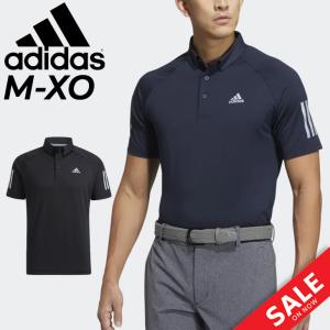 アディダス ポロシャツ ゴルフウェア メンズ adidas GOLF スリーストライプス 半袖 ストレッチ ボタンダウンシャツ 男性用 ゴルフシャツ ゴルフポロ GOLF /TK581｜apworld